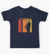 Vintage Retro Greek Goddess Athena Kids Tee
