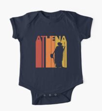 Vintage Retro Greek Goddess Athena One Piece - Short Sleeve