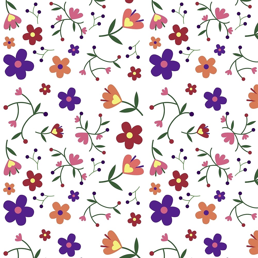 beautiful colourful flowers background design floral pattern