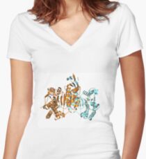 #Enzyme #Informatics, #EnzymeInformatics, #particle #chemistry #medicine #biology #science #biochemistry #shape #chemical #illustration #acid #connection #design #symbol #molecular #insect #horizontal Women's Fitted V-Neck T-Shirt
