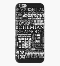 BOHEMIAN RHAPSODY LYRICS iPhone Case