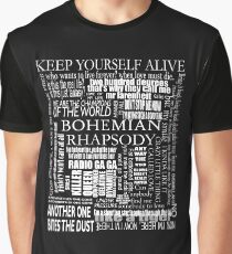 BOHEMIAN RHAPSODY LYRICS Graphic T-Shirt
