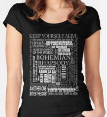 BOHEMIAN RHAPSODY LYRICS Women's Fitted Scoop T-Shirt