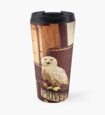 Hedwig on Privet Drive Sign Travel Mug