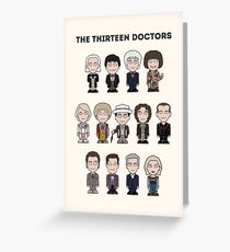 The Thirteen Doctors Greeting Card