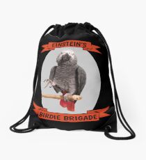 Mochila de cuerdas Loro gris africano de la brigada de pájaros de Einstein