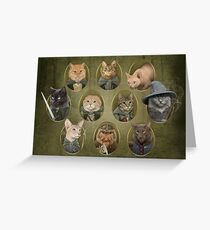 Katze der Ringe Grußkarte