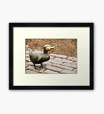 Little Bronze Duck Framed Print