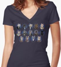 Doctor Mew Women's Fitted V-Neck T-Shirt