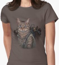 Daryl Dixon Cat Women's Fitted T-Shirt
