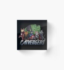 Bloque acrílico Los Catvengers