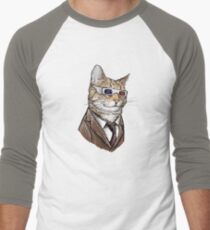 10th Doctor Mew 3D Glasses Men's Baseball ¾ T-Shirt