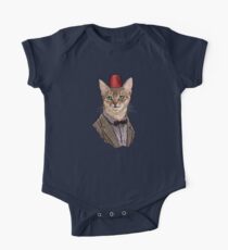 11th Doctor Mew Short Sleeve Baby One-Piece