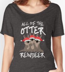 All of the Otter Reindeer Women's Relaxed Fit T-Shirt