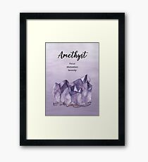 Crystal Wishes- Amethyst Framed Print