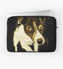 Dog funny golden Gold Laptop Sleeve