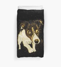 Dog funny golden Gold Duvet Cover