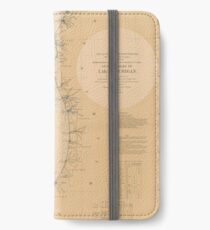 Vintage Map of Lake Michigan (1898) iPhone Wallet/Case/Skin