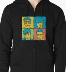 Blur Zipped Hoodie