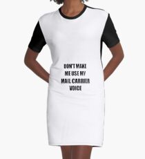 Mail Carrier Gift for Coworkers Funny Present Idea Graphic T-Shirt Dress