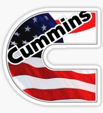 Cummins Flag US Sticker