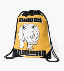 Chubby Unicorn Drawstring Bag