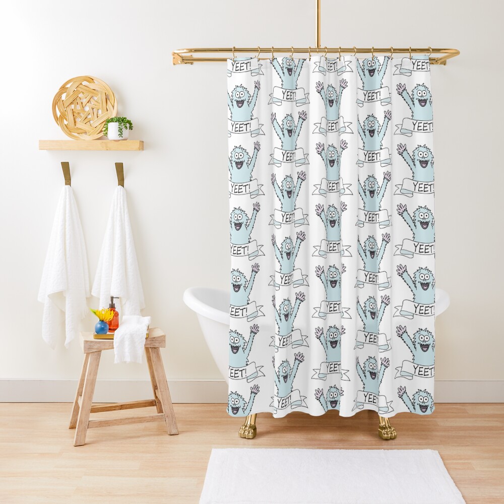 If a Yeti yeets, is it a Yeeti? Shower Curtain