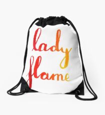 The Lady Flame Drawstring Bag
