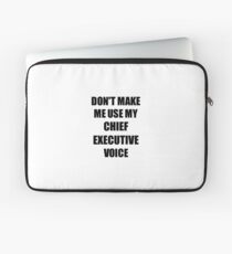 Chief Executive Gift for Coworkers Funny Present Idea Laptop Sleeve