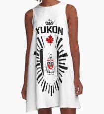 Yukon Flag - Coat of Arms - Canada - Maple Leaf A-Line Dress