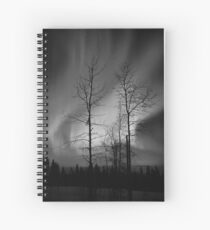 Black and White Auroras (2012 views) Spiral Notebook