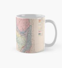 Geologische Vintage Karte des Staates New York (1870) Tasse (Standard)