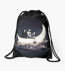 Moon Sailing Drawstring Bag