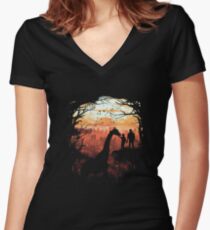 The Last of Us Women's Fitted V-Neck T-Shirt