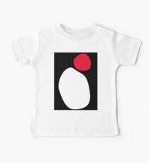 Minimalist artwork in classic colours black, white and red Baby Tee