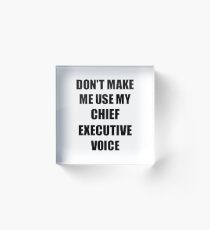 Chief Executive Gift for Coworkers Funny Present Idea Acrylic Block