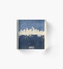 Seattle Washington Skyline Acrylic Block