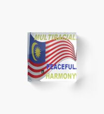 Multiracial Acrylic Block