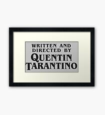 QUENTIN TARANTINO MERCH Framed Print