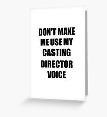 Casting Director Gift for Coworkers Funny Present Idea Greeting Card