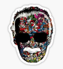 Stan Lee - Man of many faces Sticker