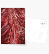 Red feminine Postcards