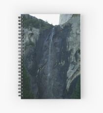 Little flow at BridalVale Falls at Yosemite Spiral Notebook