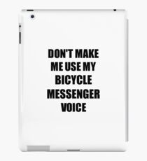 Bicycle Messenger Gift for Coworkers Funny Present Idea iPad Case/Skin