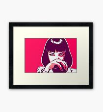 Uma Thurman Popart Framed Print
