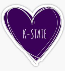 K-STATE HEART Sticker