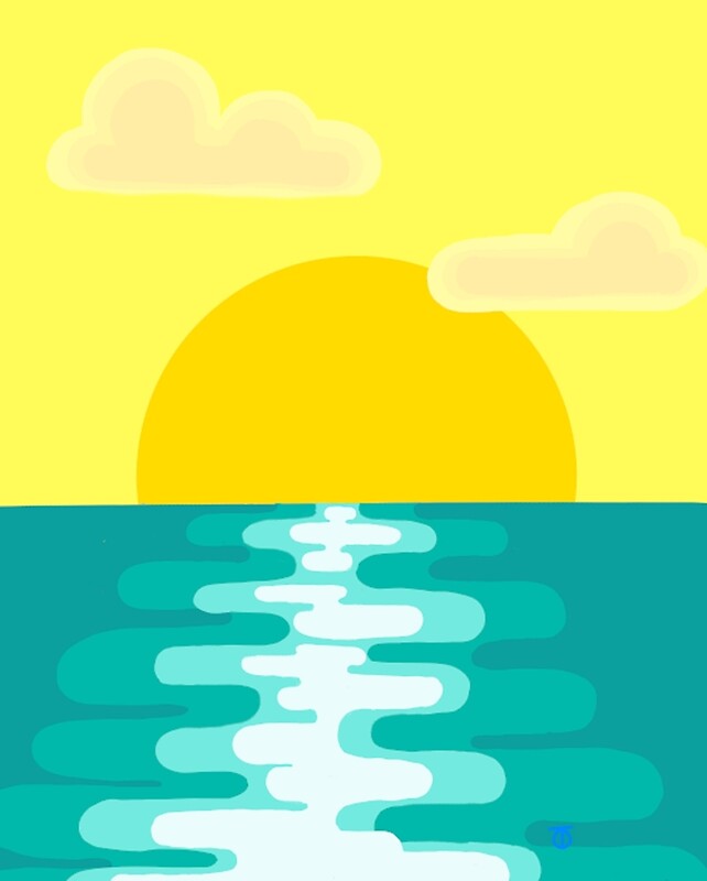 "Minimalist horizon " by TheNewWave | Redbubble