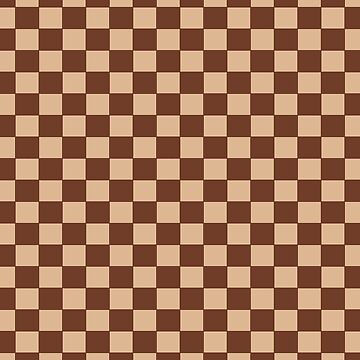 Beige and Brown Checkers Neutral Tan and Brown Checkered Mens 