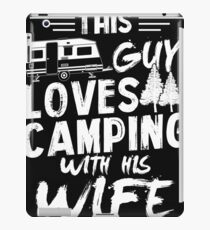 This guy loves camping with his wife iPad Case/Skin