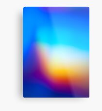 Abstract colourful blurred gradient Metal Print